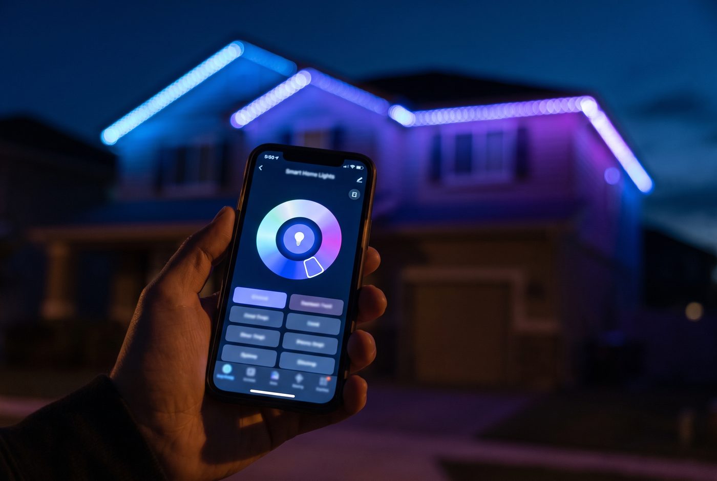 Permanent lighting app control